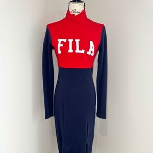 Vintage FILA long sleeve maxi dress